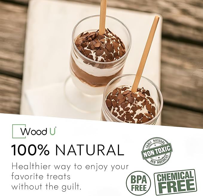 Wooden Coffee Stirrers 7.5" 1000 pcs - Birchwood Stir Sticks for Coffee, Cocktails and More