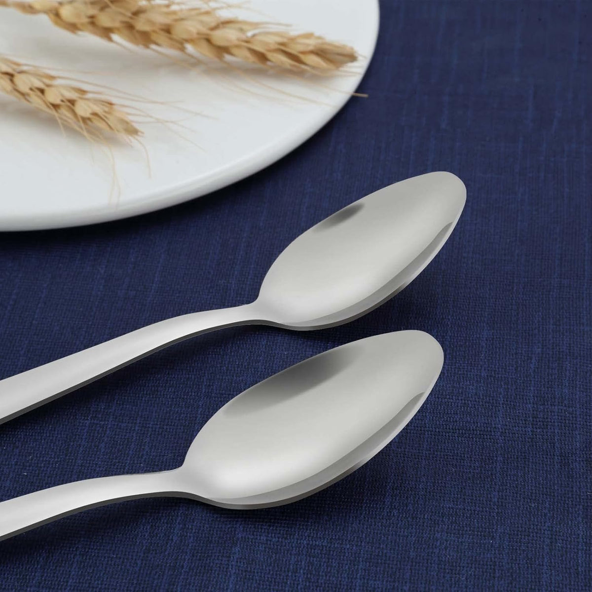 36-Piece Stainless Steel Silverware Set, 5.9" Tea Spoons, Durable Small Spoons, Cost-effective for Home, Kitchen, Restaurant - Mirror Polished, Dishwasher Safe