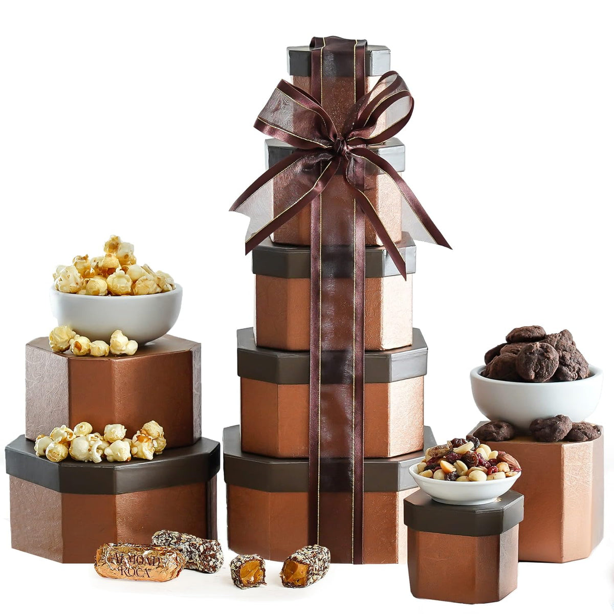 Gift Basket with Assorted Sweets, Cookies and Nuts