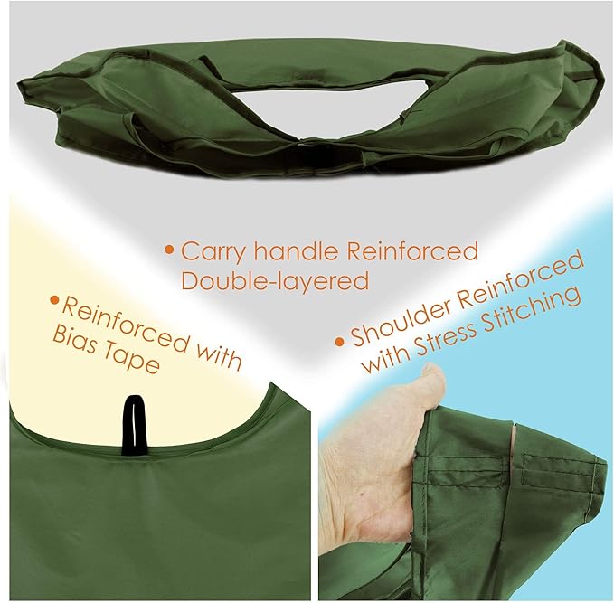 BeeGreen Dark Green Reusable Grocery Bags Bulk 10 Packs, Kitchen Reusable Shopping Bags 50LBS Large, Machine Washable Durable, Easily Foldable with a Storage Bag