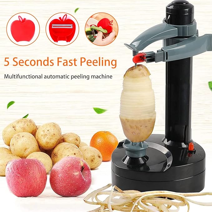Electric Potato Peeler - Kitchen Automatic Rotating Peeling Tool for Fruit & Vegetable