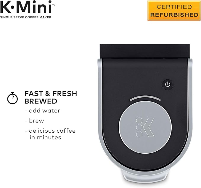 Keurig K-Mini Coffee Maker, Certified Refurbished, Black (Renewed)