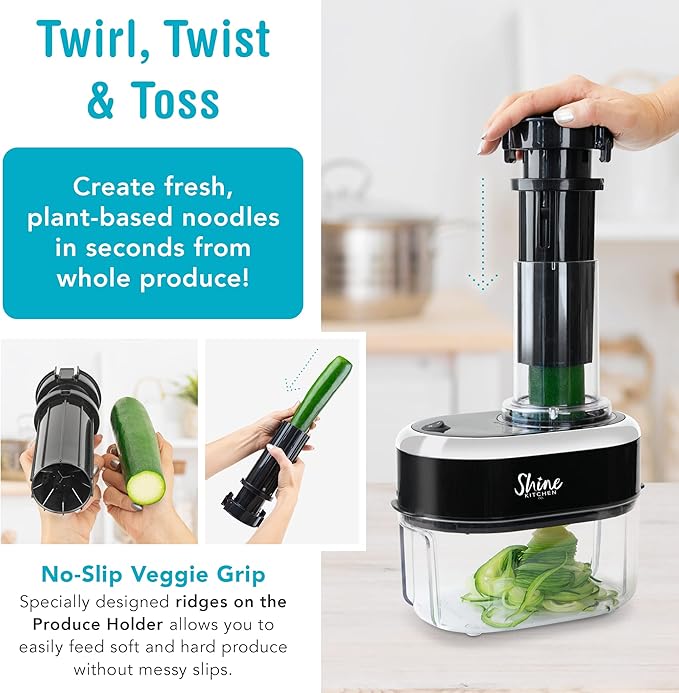 Shine Kitchen Co. SES-100 Electric Vegetable Spiralizer