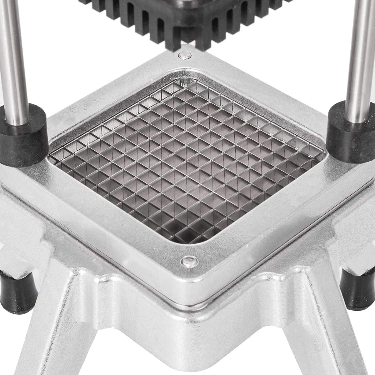 Commercial Vegetable Fruit Chopper W/6-Wedge Slicer&1/4″&3/8″&1/2" Blade Professional Food Dicer French Fry Cutter Onion Slicer Stainless Steel For Tomato Peppers Potato Mushroom