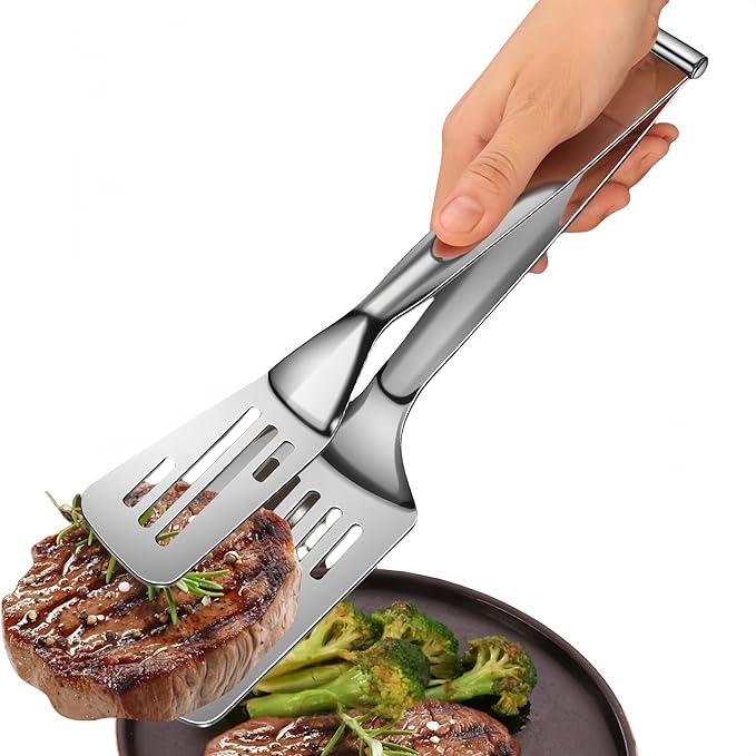 New Kitchen Cooking Tongs, Multifunctional Frying Spatula Features a detachable design, Perfect for Grilling, Cooking, Frying, and Griddling（12.8inch）