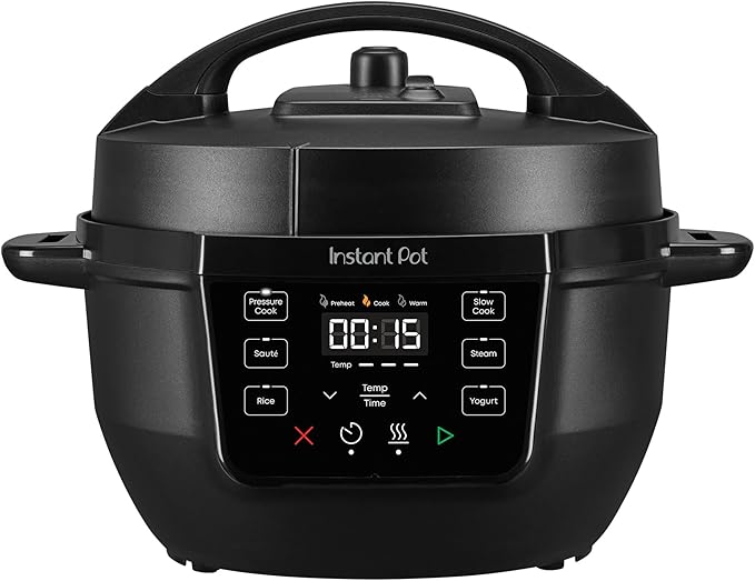 Instant Pot 4QT RIO Mini 7-in-1 Multi-Cooker, Pressure Cooker, Slow cook, Sauté, Steam, Rice Maker, Yogurt, & Warmer, Black, 4 Quarts