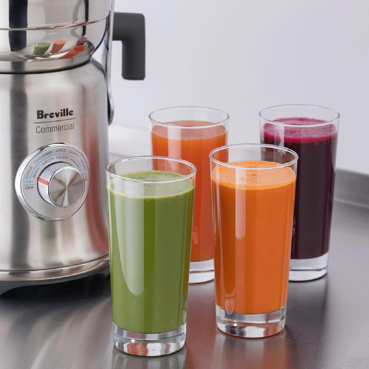 Breville Commercial CJE830BSS1BNA1 Juice Fountain XL Pro Centrifugal Juicer Machine, 70 oz Jug, Brushed Stainless Steel