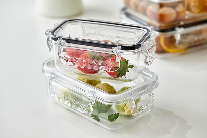Airtight Food Storage Container with Lid(13.5oz) Leak-Proof Baby Food Box | BPA-Free | Meal Prep | Microwave, Freezer and Dishwasher Safe | Kitchen Fridge Organizer Boxes | Fresher Food