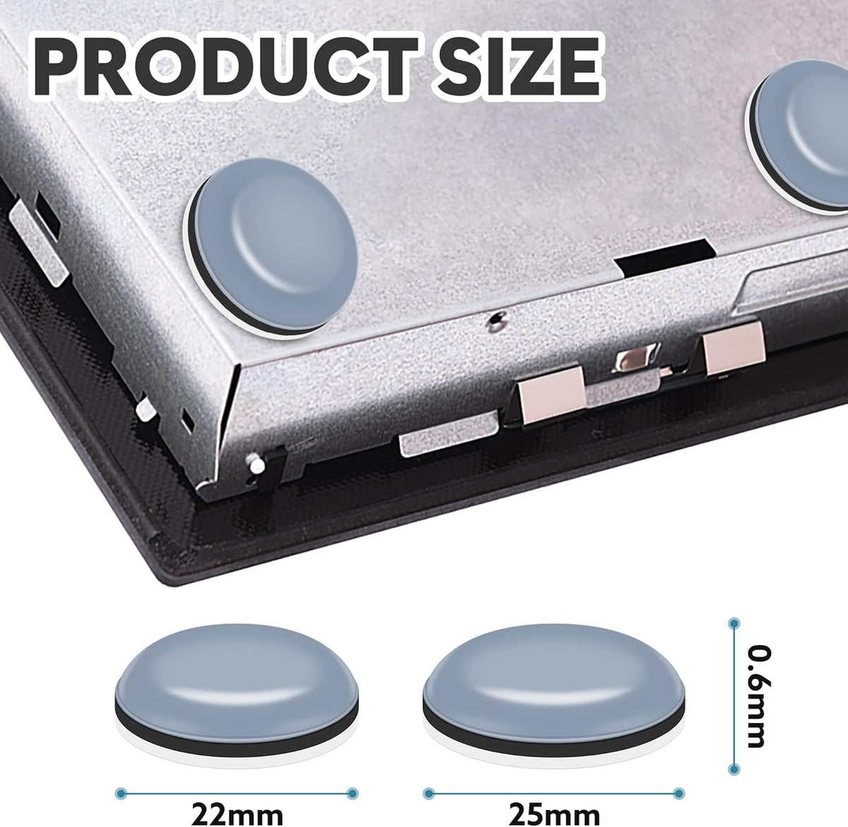 Appliance Sliders for Kitchen Appliances, 20 PCS Self-Adhesive Small Kitchen Appliance Slider for Coffee Maker, Air Fryer, Pressure Cooker, Combination Water Boilers & Warmers