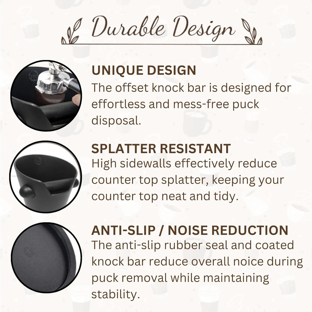 Espresso Knock Box, Espresso Machine Accessories, Coffee Espresso Accessories, Knockbox Espresso, Knock Box Espresso, Coffee Grounds Container Disposal, Espresso Knock Box and Tamp Station
