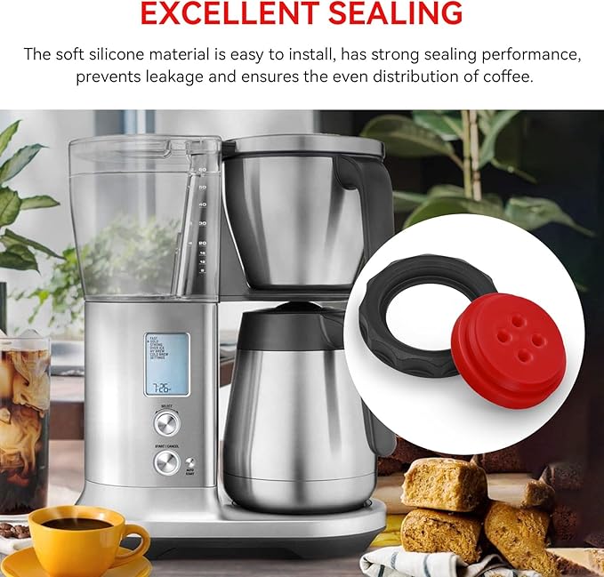 Shower Head Ring and Seal Compatible with Breville Coffee Maker BDC450, BDC400, BDC455, for Espresso Machines & Drip Coffee Makers, Shower Ring Replacement Parts Accessories Kit