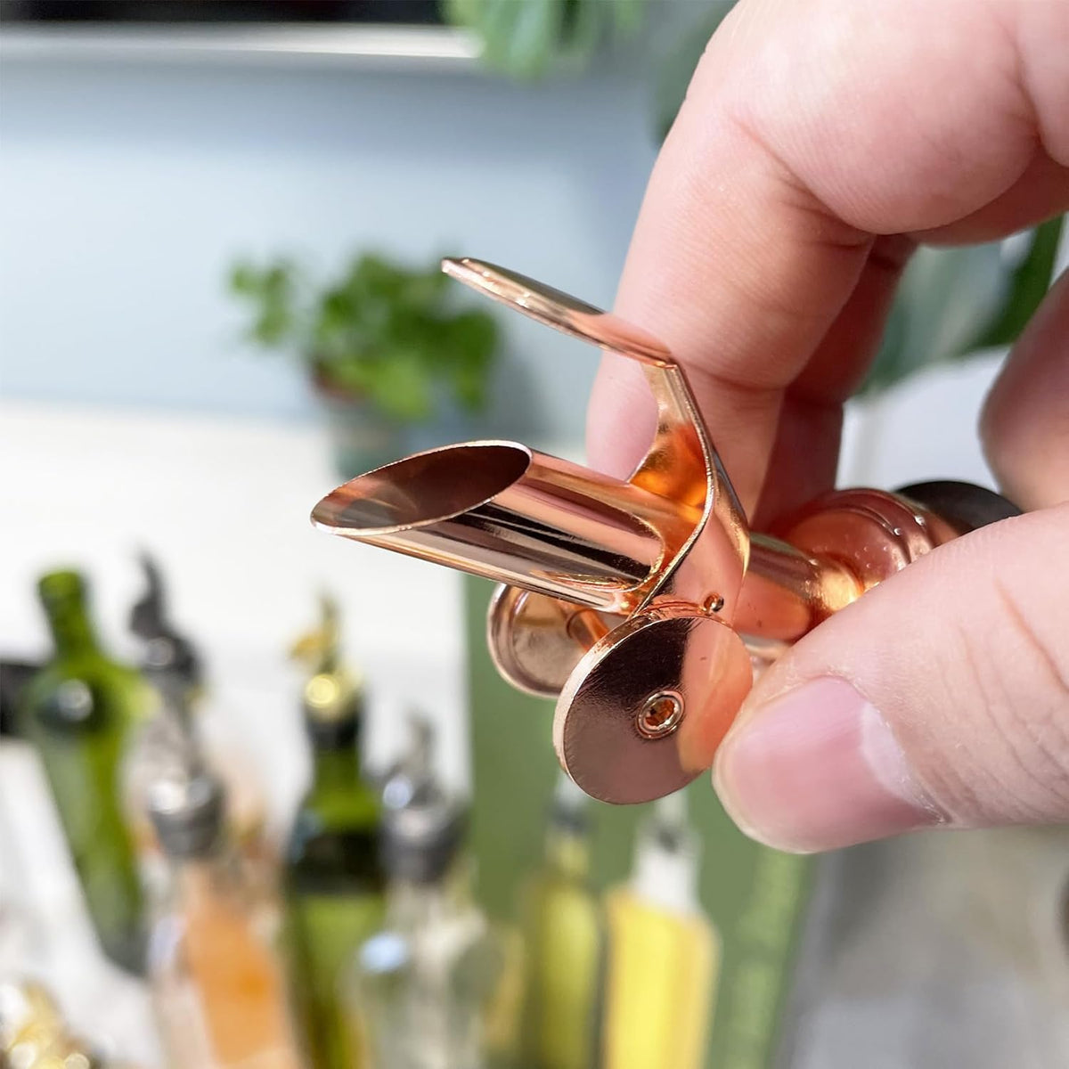 Pafuen Auto Liquor Pour Spout (4, Rose gold)