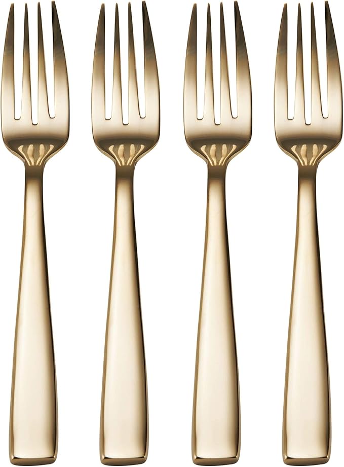 Mikasa Delano Gold Plated 20-Piece Stainless Steel Flatware Set, Service for 4