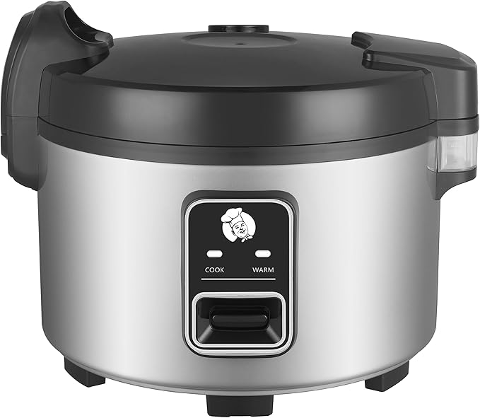 15.8QT Large Commercial rice cooker 84 cups cooked / 32 cups uncooked rice Commercial Electiric Rice Warmer for 60-70 people, with One-Touch Operation