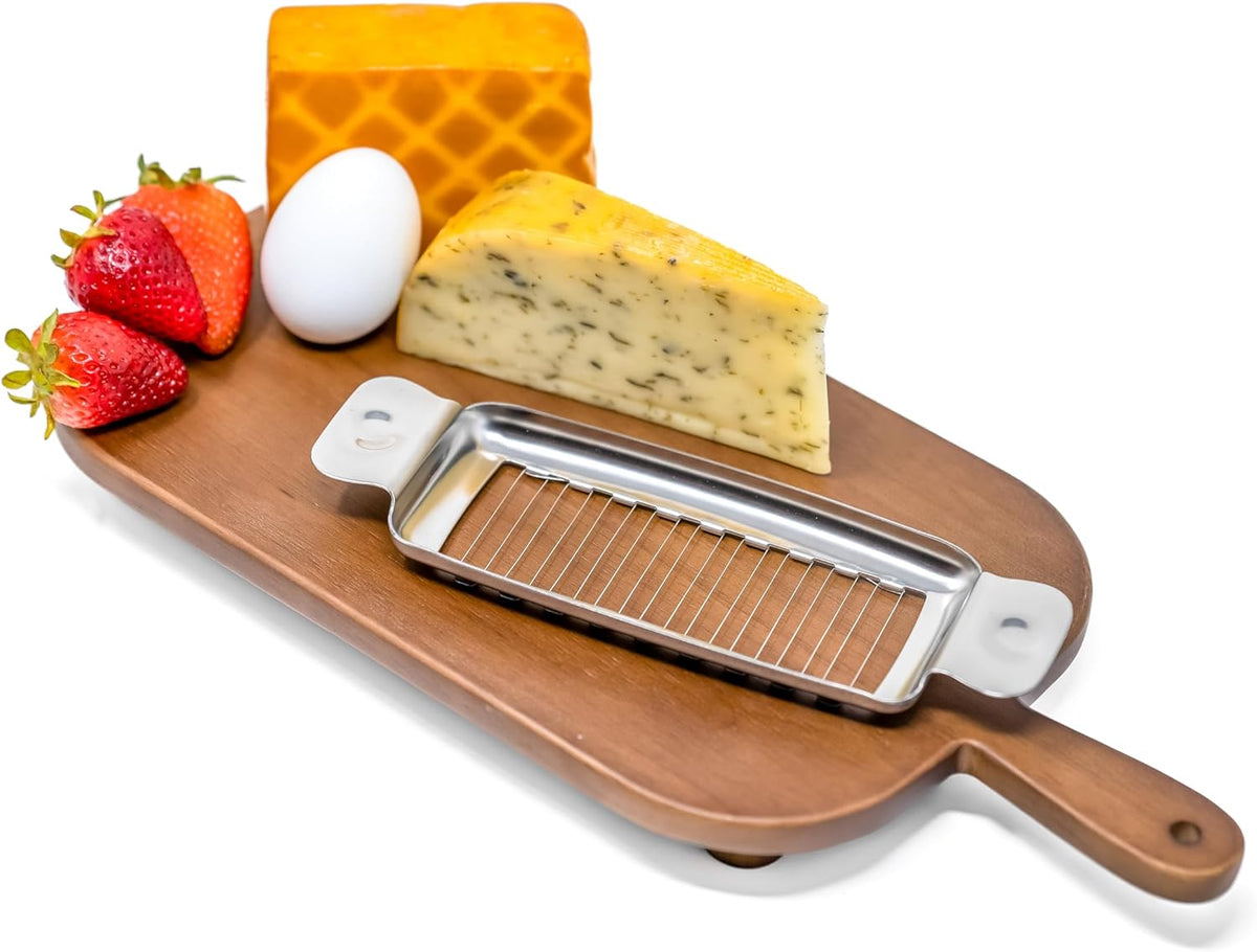 Stainless Steel Butter Slicer - Single Stick Butter Cutter for Butter Squares - Makes Individual Butter Pats for Baking Pastry Dough - Handheld Butter Measurement Tool