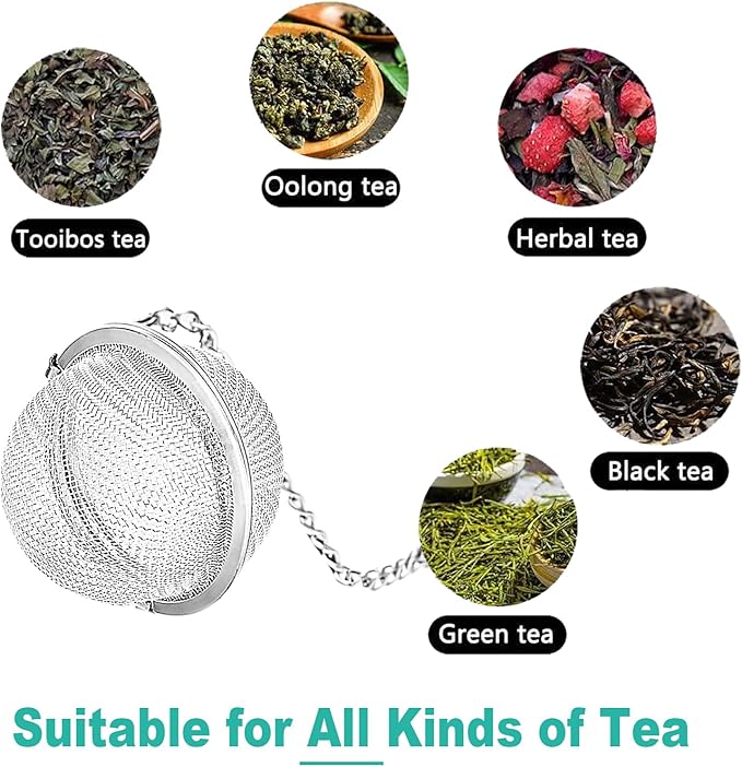 Tea Infuser Set with Dual Butterfly Pendants - NSTaygate Premium Tea Strainers for Loose Tea 304 Stainless Steel Tea Ball