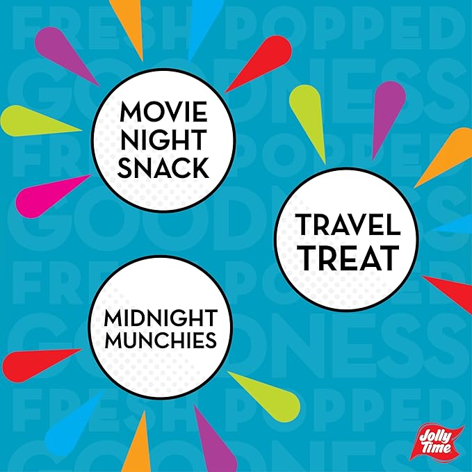Jolly Time Simply Popped - Lightly Salted Microwave Popcorn, 3oz Sharing Bag, 3 Bags Per Carton (Simply Popped Butter, 3 Ounce (Pack of 12))