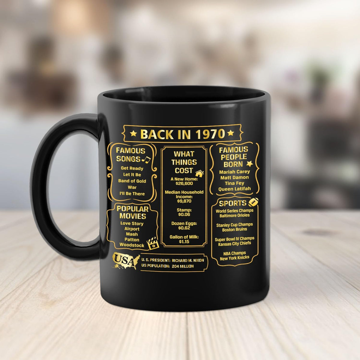 QUPT 55th Birthday Gifts for Women Men, 55th Birthday Gifts for Him, 1970 Birthday Gifts for Women Men, 55 Years Old Gifts, 1970 Birthday Gifts for Her Him, 55th Birthday Presents Coffee Mug
