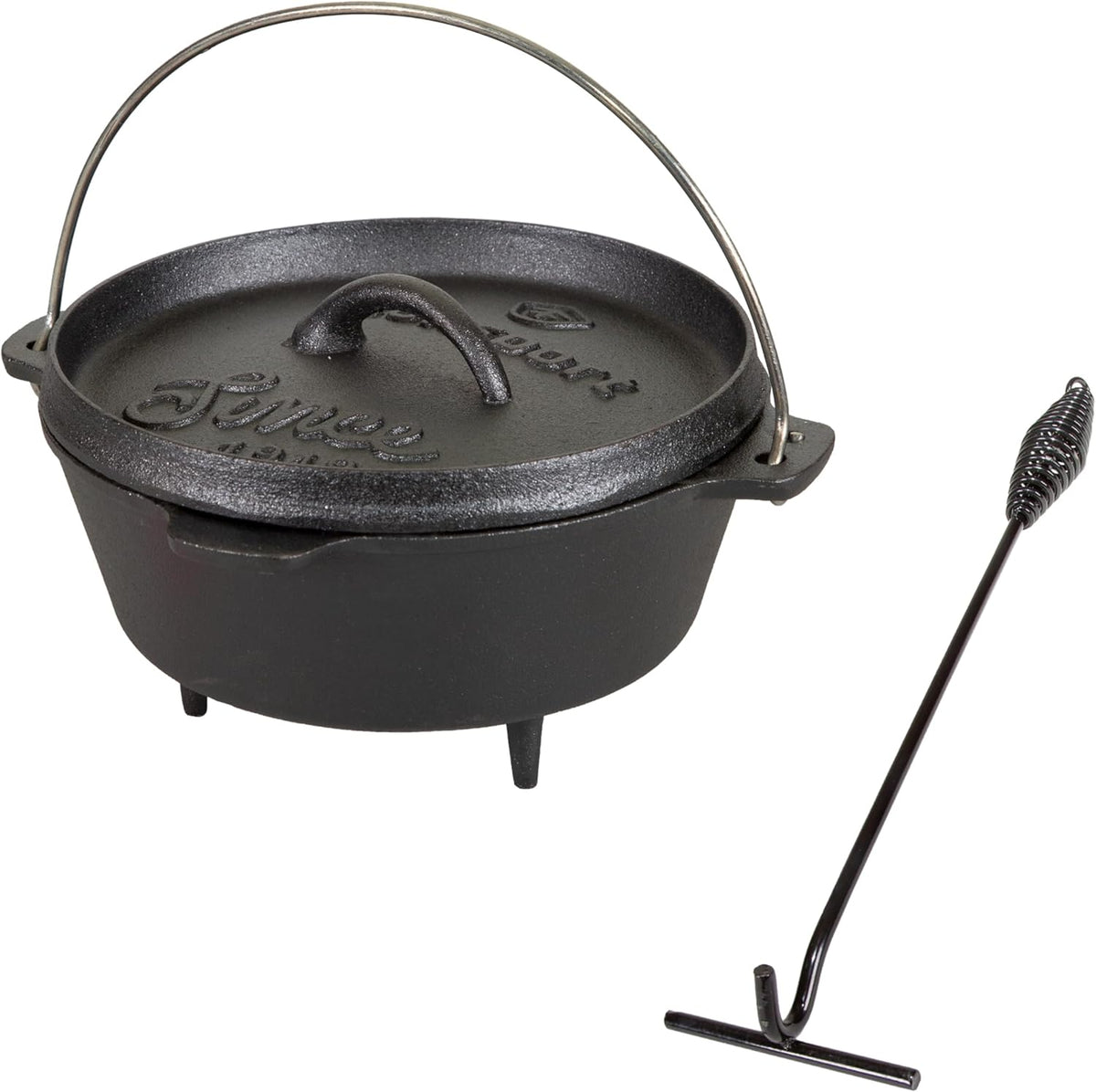 Stansport Pre-Seasoned Cast Iron Dutch Oven