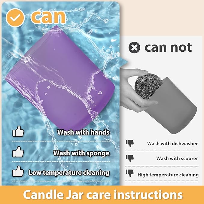 SHOWIN 14 OZ Thick Candle Jars for Making Candles 12 Pcs, 3 Wick Empty Jars with Wood Lids for Candle Making, Sample Container, Frosted Purple
