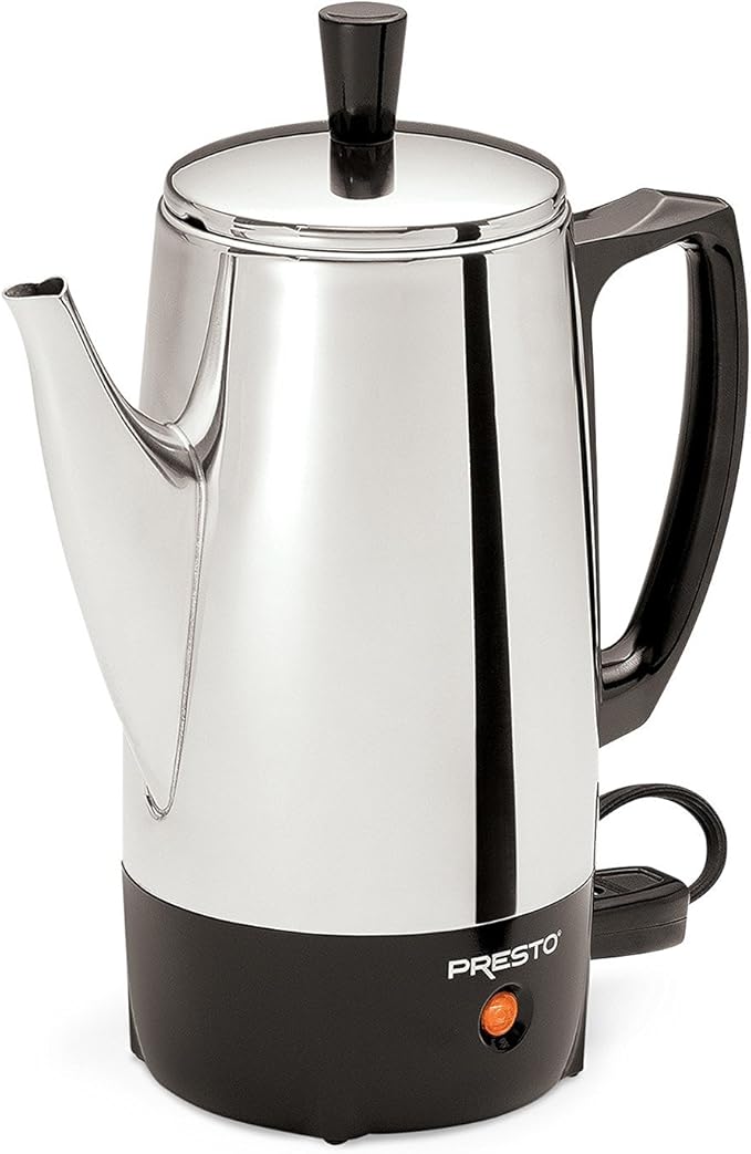Presto 02822 6-Cup Stainless-Steel Coffee Percolator