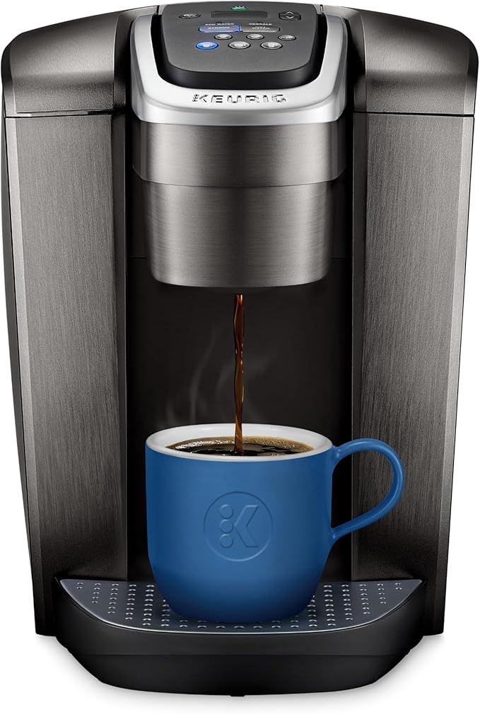 Keurig K-Elite Single Serve K-Cup Pod Coffee Maker, with Strength and Temperature Control, Iced Coffee Capability, 8 to 12oz Brew Size, Programmable, Brushed Slate