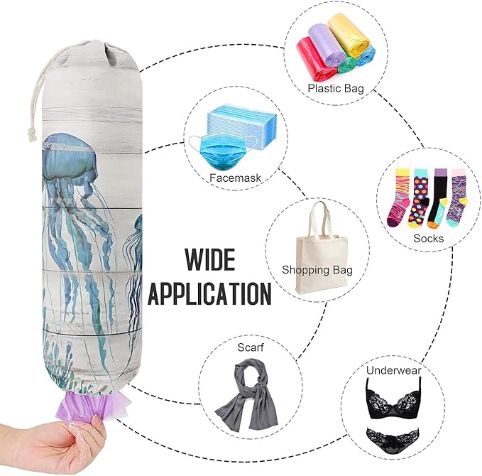 Funny Bag Bag, Grocery Bags Holder Organizer For Shopping Bags, Wall Mount Plastic Bags Storage Container Dispensers, Gift For The Preferred Family And Friends