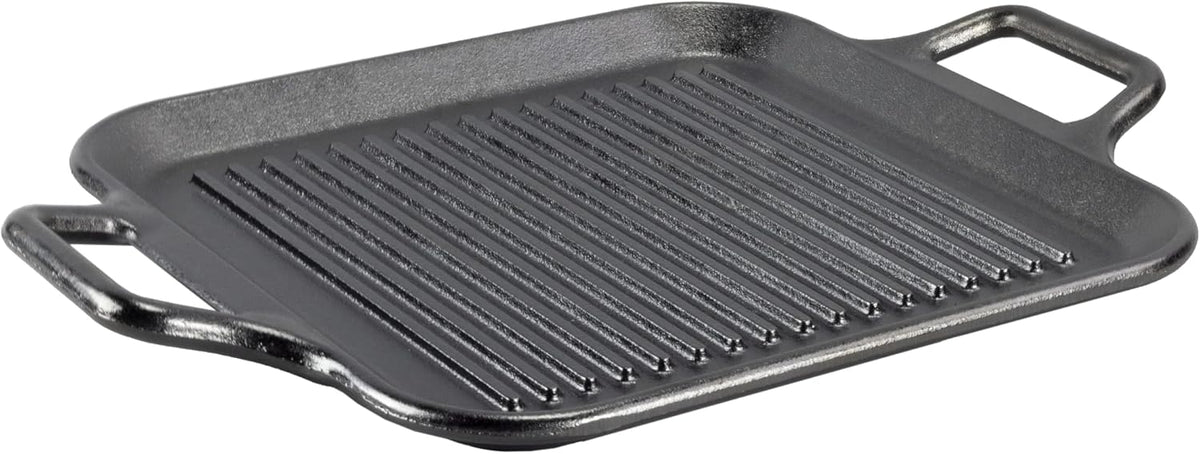 Lodge BOLD 12 Inch Seasoned Cast Iron Grill Pan with Loop Handles; Design-Forward Cookware