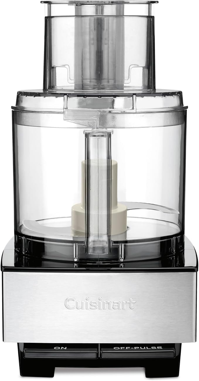 Cuisinart Food Processor, 14-Cup Vegetable Food Chopper for Mincing, Dicing, Shredding, Puree & Kneading Dough, 720-Watt Motor, Stainless Steel, DFP-14BCNY