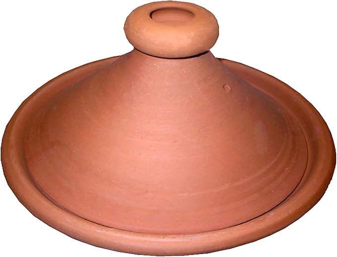 Moroccan X-Large Lead Free Cooking Tagine None Glazed 13 Inches in diameter Authentic Food