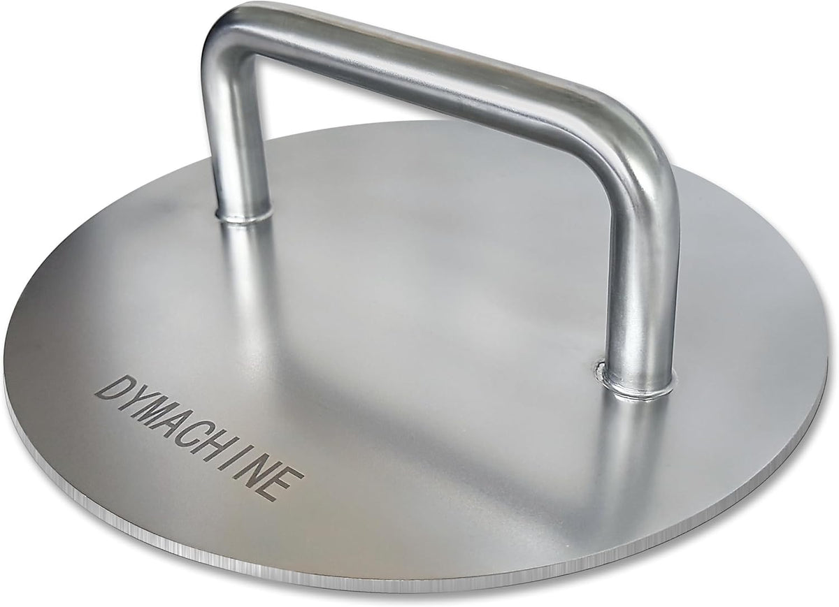 Smash Burger Press,7 Inch Stainless Steel Hamburger Press,2.5mm Thick Heavy Duty Non-Stick Smooth Smasher,Round Grill Weight Press, Griddle Press Kitchen Stuff,For Cooking Beef Bacon Steak