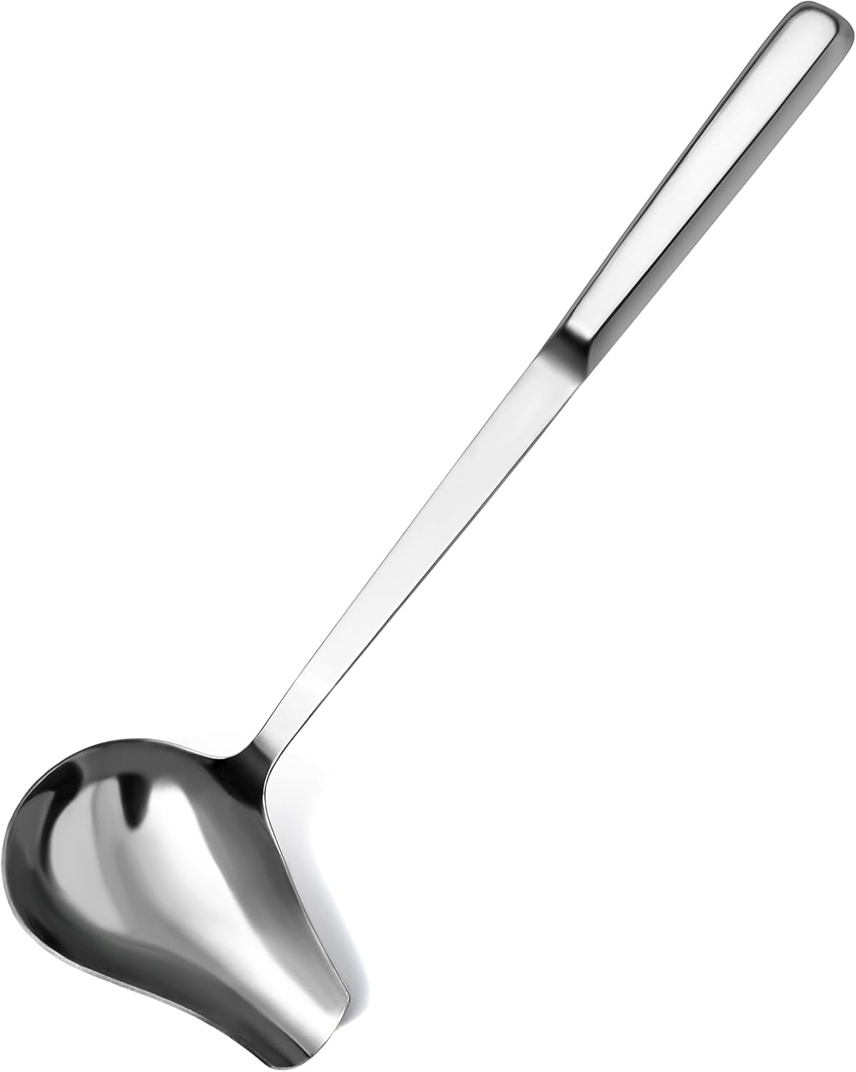 New Star Foodservice 52282 2 oz Hollow Handle Gravy Soup Ladle, 13.25", Silver