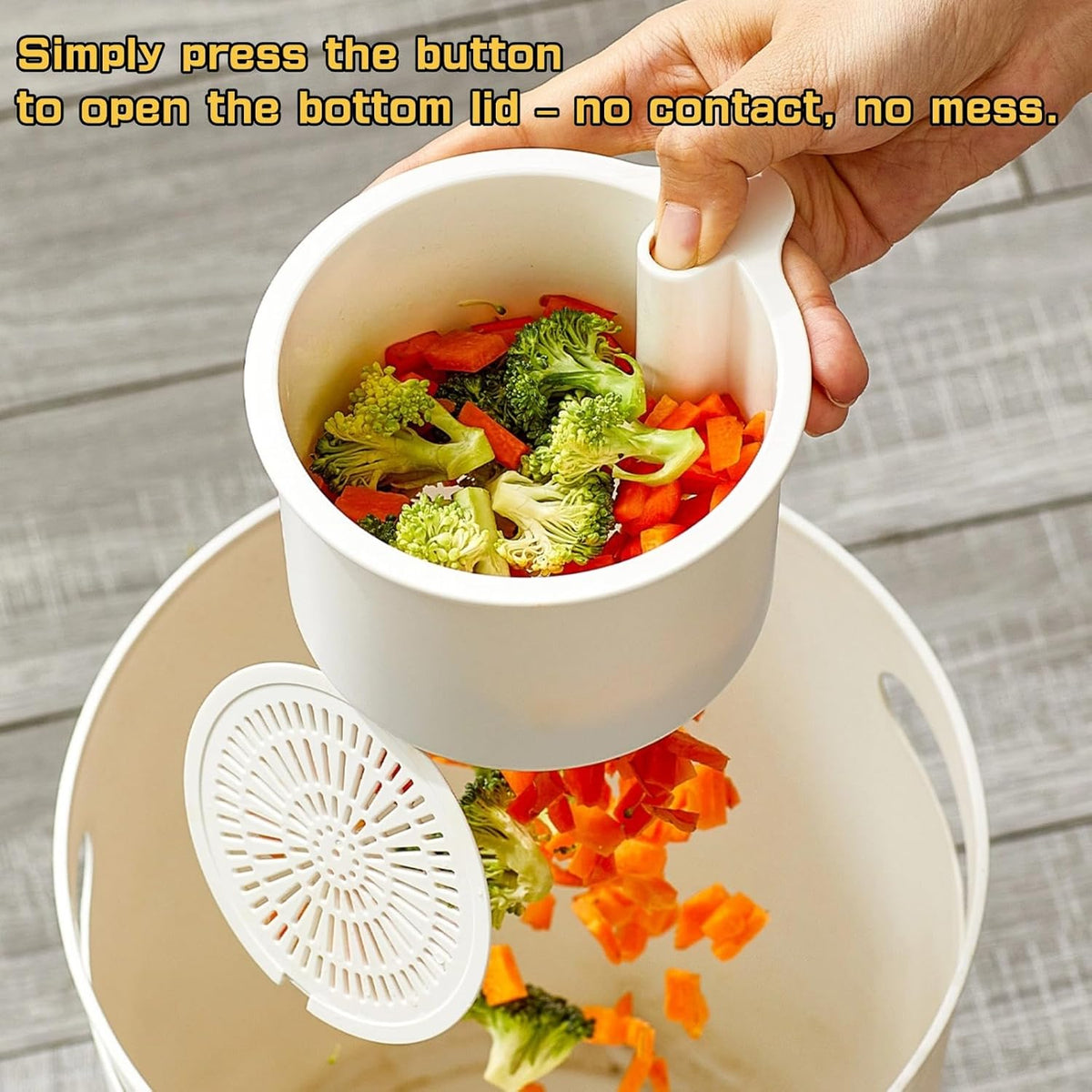 Over-Sink Drying Rack - Faucet Mount Drainer Basket, Rust-Proof Sink Trash Catcher for Kitchen Organization (White)