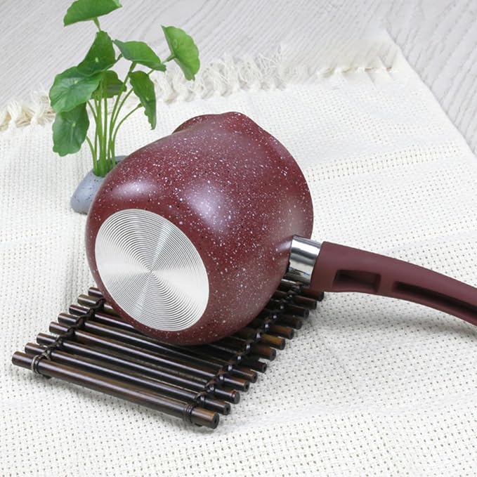Mini Saucepan, Nonstick Butter Warmer Multi Milk Pot Stockpot Practical Small Melting Pot with Handle Pour Spouts
