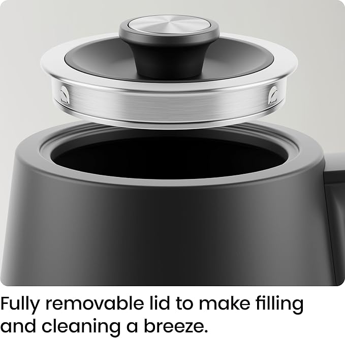 Chefman Gooseneck Electric Kettle, 0.8L Pour Over Tea Kettle for Coffee and Tea, One-Touch Operation, Boil-Dry Protection, Auto Shut-Off, Ultra-Fast Hot Water Boiler – Black