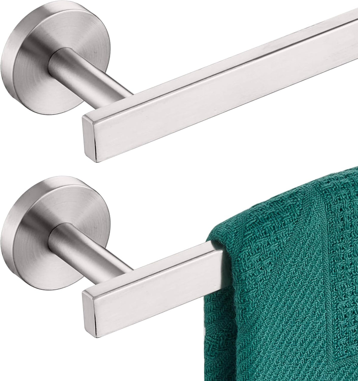 32 Inch Bathroom Towel Bar Bath Towel Rack Kitchen Towel Holder Long Towel Rails Wall Mounted SUS304 Stainless Steel 2 Pack Brushed Nickel AN4001BR-L32-P2