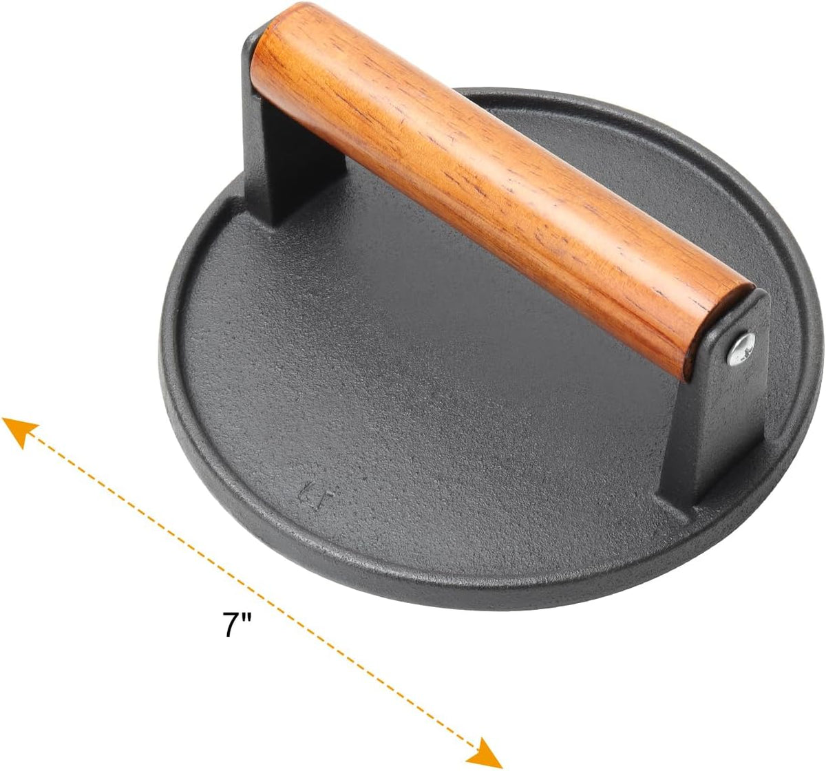 SafBbcue Round Cast Iron Smash Burger Grill Weight Press & Griddle Steamer Melting Dome Basting Cover for Blackstone Flat Top Grills Accessories, 14" Rectangular Stainless Steel Grill Basting Cover