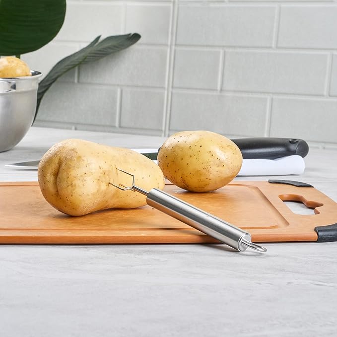 Restaurantware-German Standard 6.1 Inch Granny Forks, 24 Prong Potato Forks - Ergonomic Handle, Dishwashable, Stainless Steel Carving Fork, Heavy-Duty, For Kitchen Roast