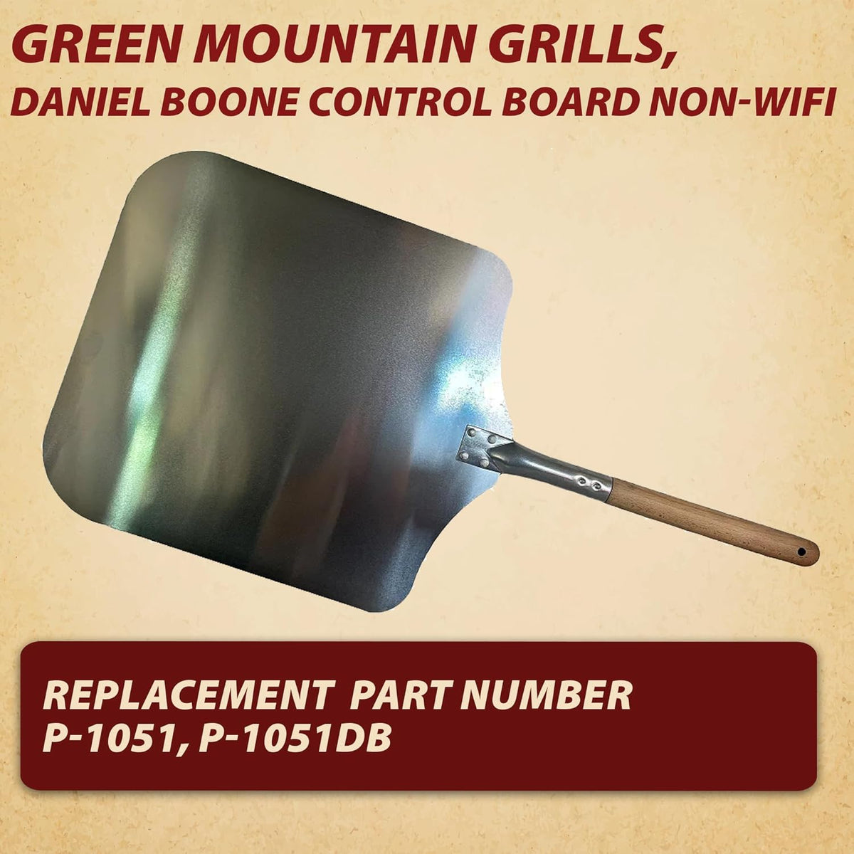 Green Mountain Grill Pizza Peel for Daniel Boone, Ledge, Jim Bowie & Peak Oven