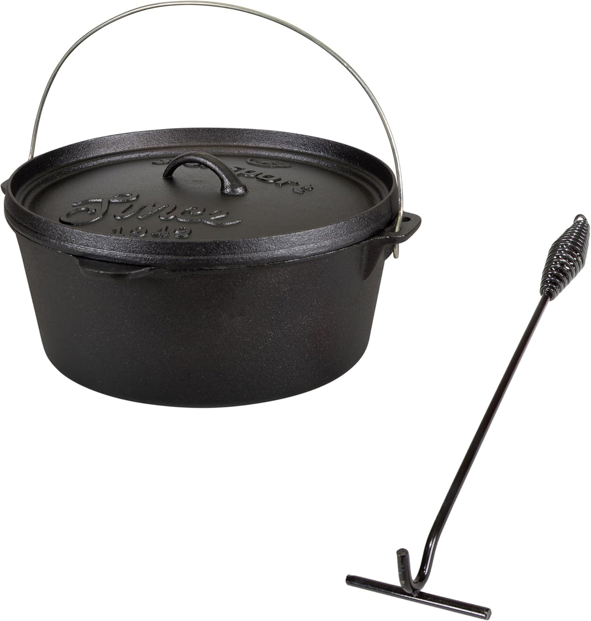 Stansport Pre-Seasoned Cast Iron Dutch Oven