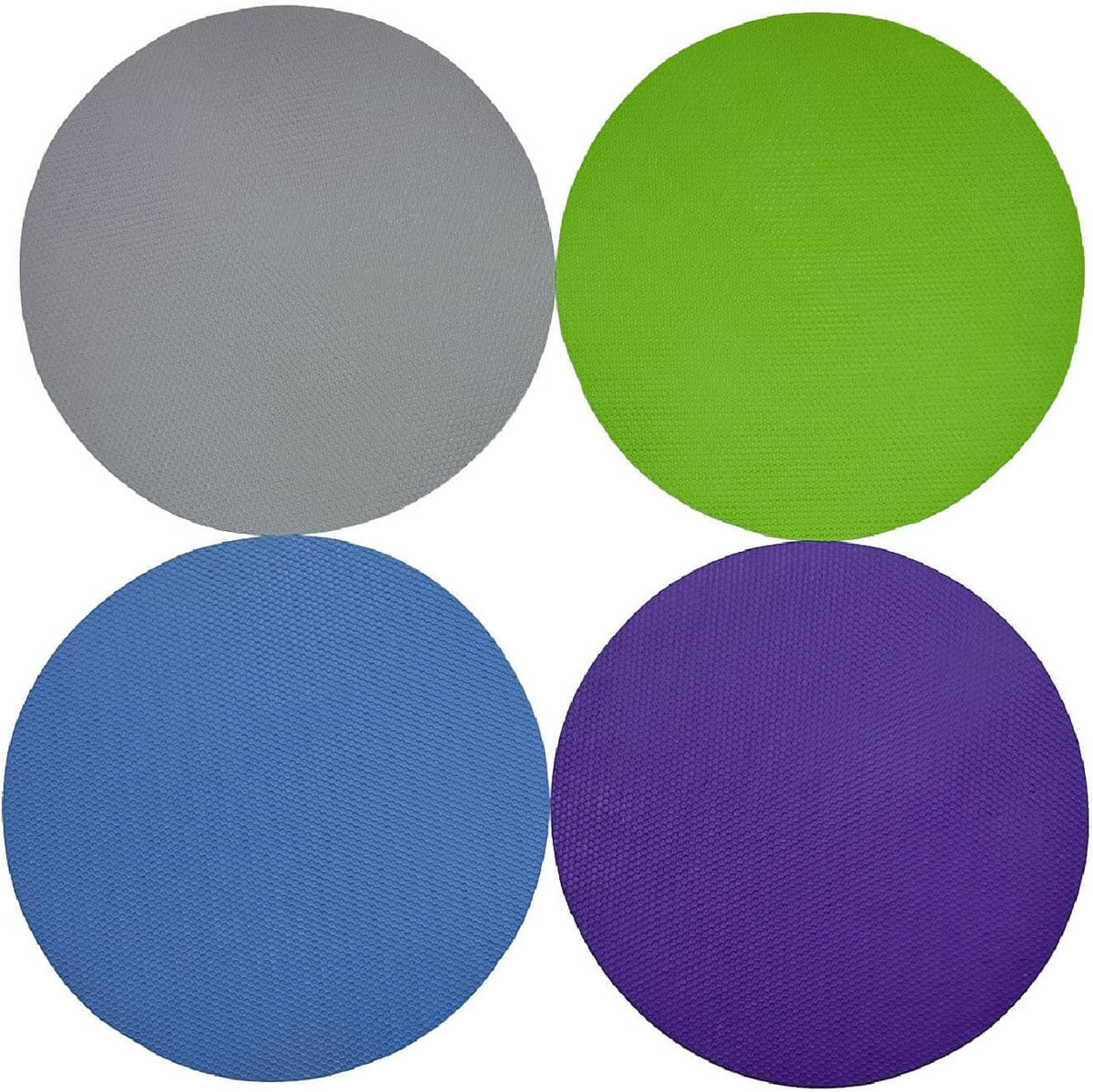 4 Pack Rubber Jar Opener Grippers, 4.9 Inch Round Bottle Opener, Jar Opener for Seniors with Arthritis (Blue,Grey,Green,Purple)
