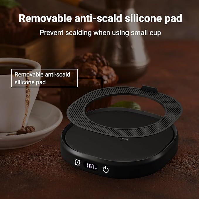 Coffee Mug Warmer & You are Awesome Mug Set, Electric Cup Warmer for Desk, Beverage Warmer with 4 Temperature Setting, 8-Hours Auto Shut Off