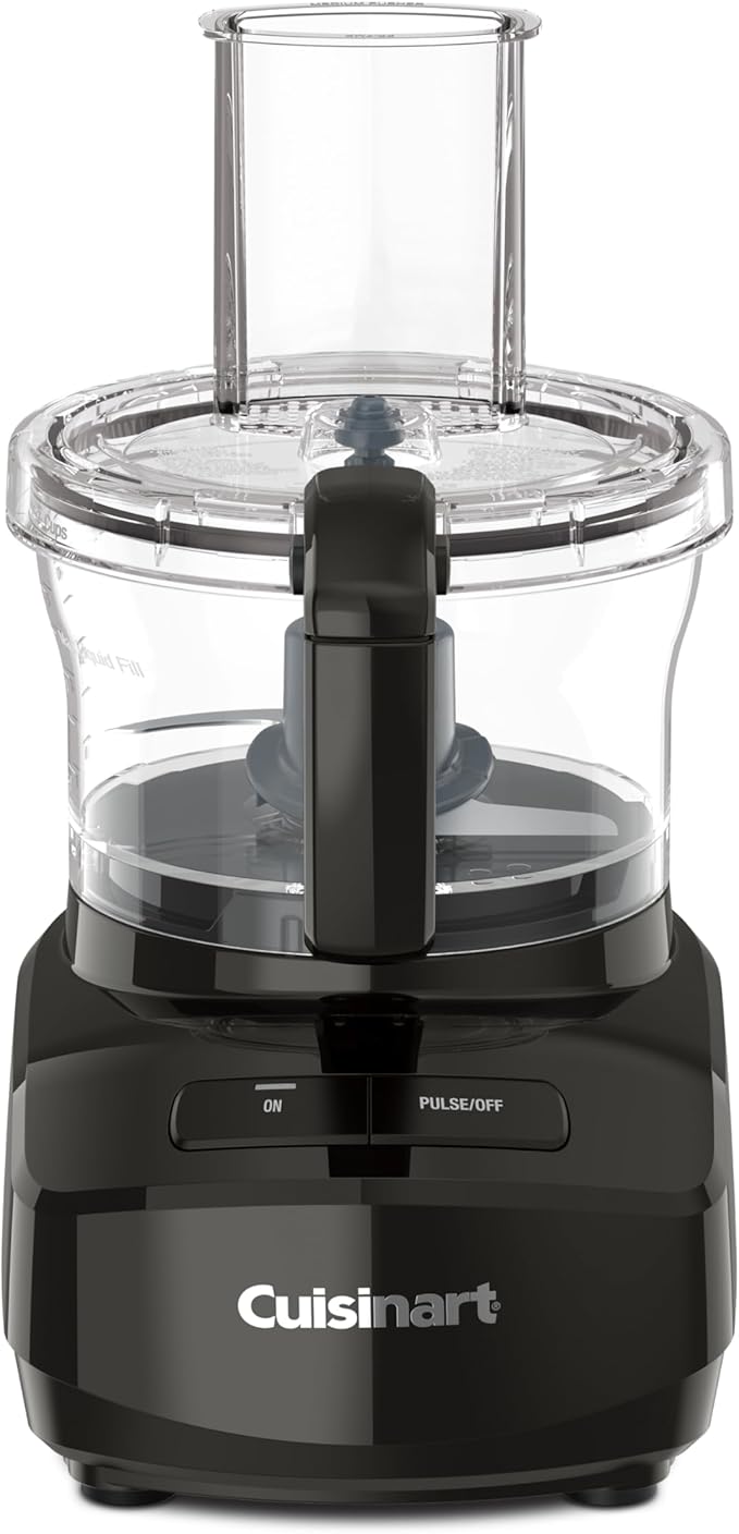 Cuisinart 7-Cup Sleek and Modern Design Food Processor with Two Easy Controls and Universal Blade for Chopping, Mixing, and Dough (Black)