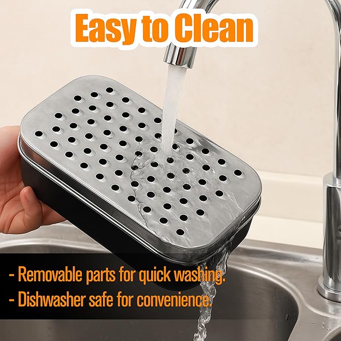 2 In 1 Cheese Grater with Container and Lid Metal Handheld with Storage Box Stainless Steel – Citrus Lemon Zester, Fruit Vegetable Onion Choppers, Airtight Includes Hand Peelers, Grinder, Shredder