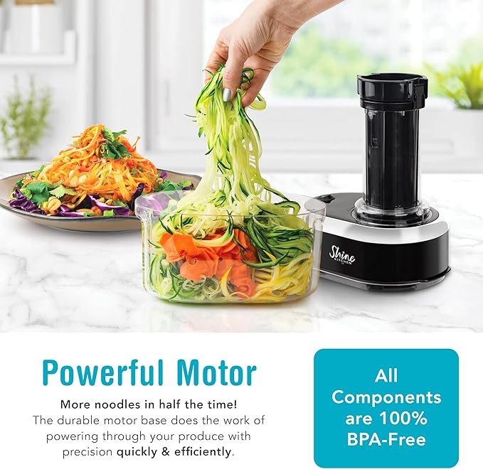Shine Kitchen Co. SES-100 Electric Vegetable Spiralizer