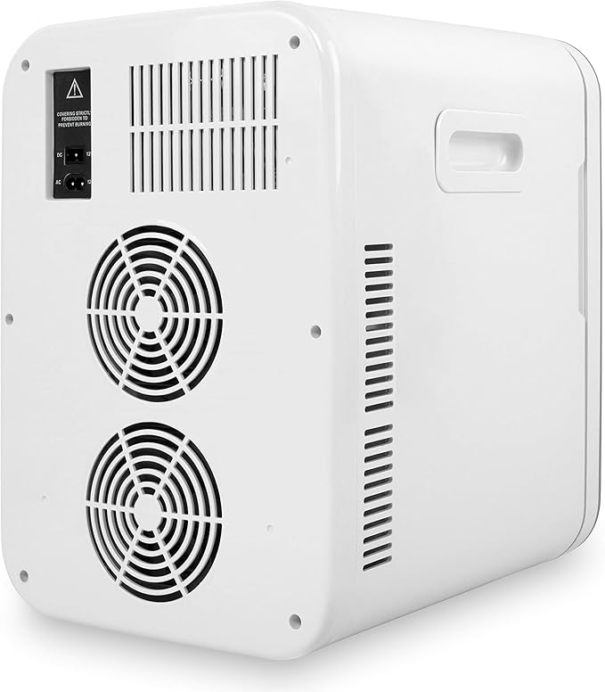 Cooluli 20 Liter Mini Fridge with Temperature Control - Black