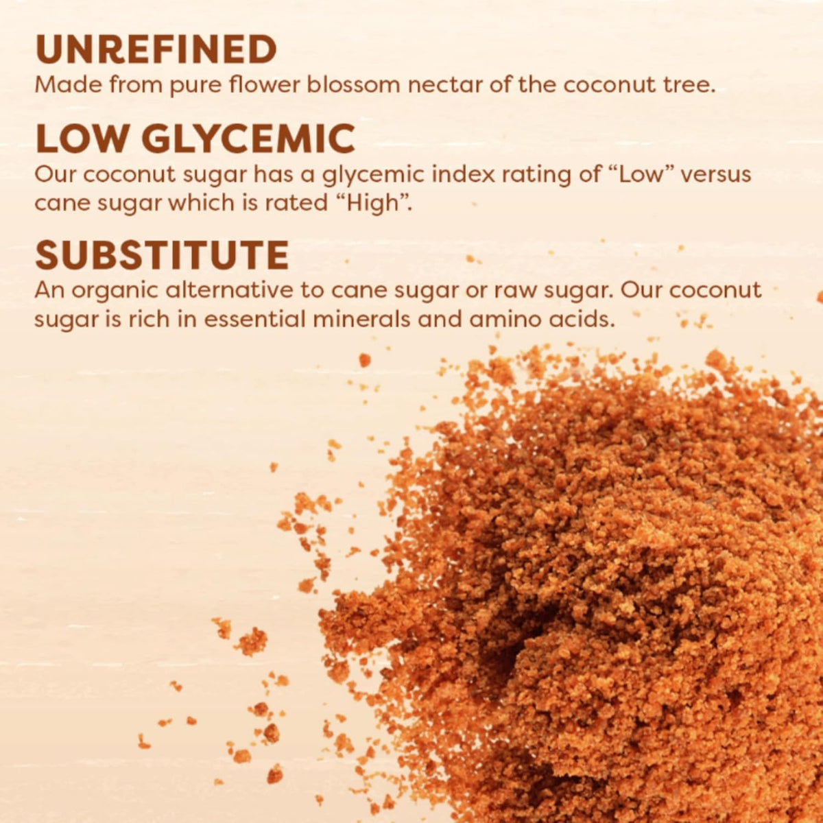 Big Tree Farms Organic Brown Coconut Sugar - Coconut Palm Sugar, Unrefined, Fine Crystals, Cane Sugar Replacement, Coconut Blossom Nectar, Vegan, Perfect for Baking - 1 Pound (Pack of 1)