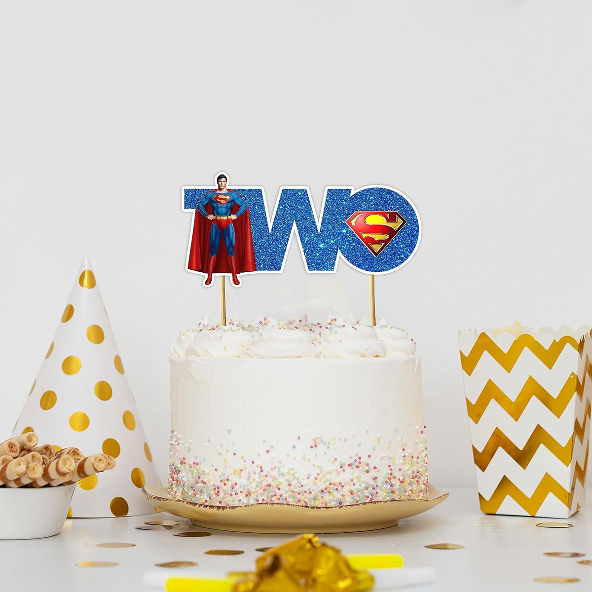 Seyal® Suprman Two Cake Topper