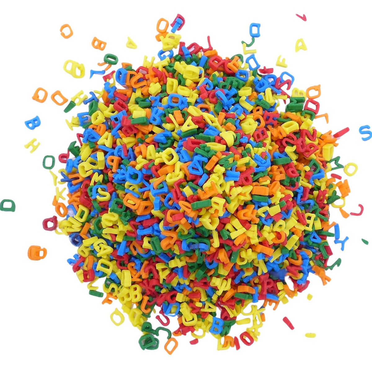 Bakerpan Quins Alphabet Sprinkles for Cake Decorating - 6.1 Ounces - ABC Edible Confetti Sprinkles for Cupcakes, Ice Cream, Cookies, Cakes