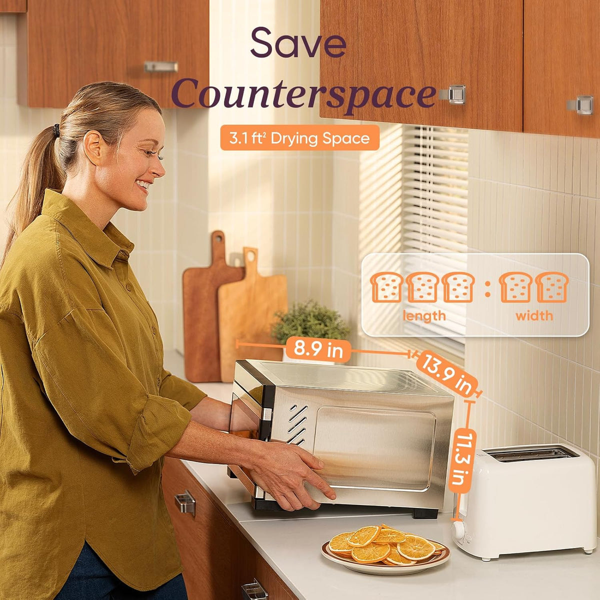 COSORI Food Dehydrator for Jerky, 176°F Temperature Control, 5 Stainless Steel Trays Dryer Machine, 4 Presets, 48H Timer, for Dog Treats, Meat, Fruit, Veggies, Snacks, Recipe Book Included